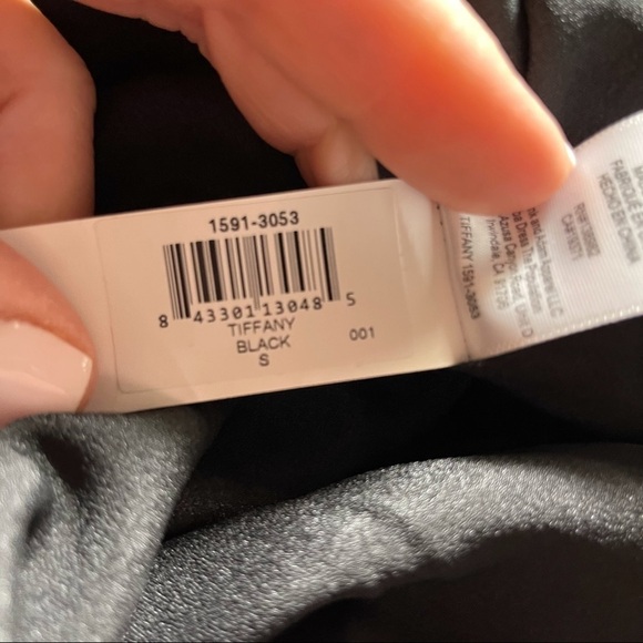 Dress The Population Tiffany One Shoulder Midi Dress Black Size Small Sleeveless - Picture 8 of 9